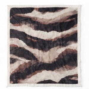 Zara Multicolor Wave Pattern Scarf